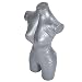 Wosune Torso de maniquí de Ropa, Estante de exhibición de Ropa Inodoro Maniquí de Ropa para centros comerciales para exhibición de Ropa para Modelos de Ventana