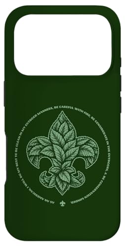 Scouts BSA Outdoor Code Artistic Leaf Design �X�}�z�P�[�X iPhone 17 Pro �p