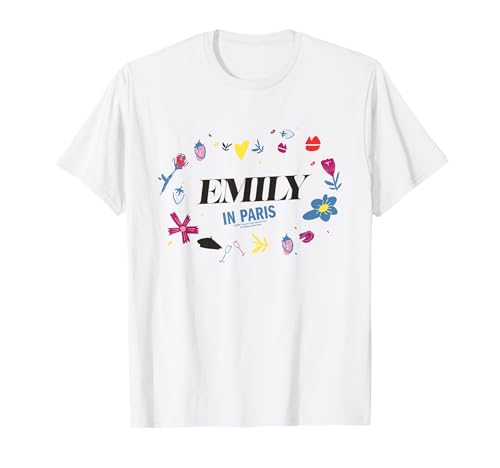 Emily In Paris Flowers & Lips T-Shirt