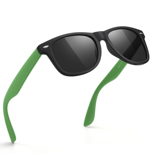 Image of FEIDUSUN Sunglasses Men Polarized Sunglasses for Mens and Womens,Black Retro Sun Glasses Driving Fishing UV Protection