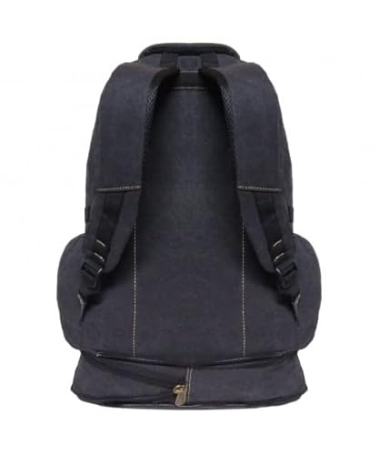 Mochila Lona De Camping Reforçada Viagem Motociclista 50l 3005 (Preto)