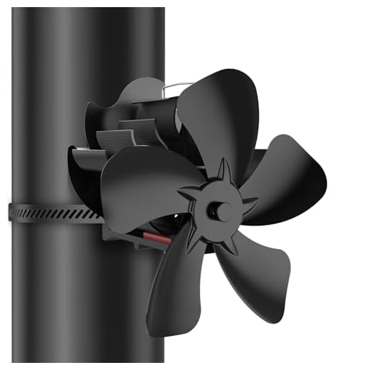 Ventilatore magnetico per stufa a 5 pale