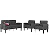 TYBOATLE Modern Living Room Furniture Sectional Sofa Sets 3 Piece, 1 Tufted Mid-Century USB Loveseat Couch w/ 2…