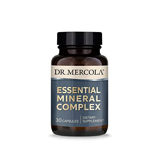 Dr. Mercola Essential Mineral Complex Dietary Supplement, 30 Servings (30 Capsules), Non Gmo, Gluten Free, Soy Free #TOP23