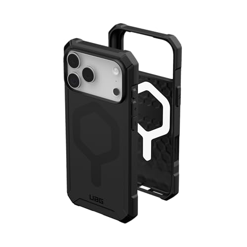 Image of Urban Armor Gear UAG Essential Armor Magnetic Compatible, Rugged Slim Sleek Shockproof Anti-Slip Military Grade Protective Case /Cover Designed for iPhone 17 Pro Max (2025) - Black