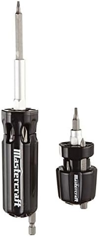 MastercraftErgonomic Easy Grip Interchangeable Screwdriver With 7 Bit Stubby Driver