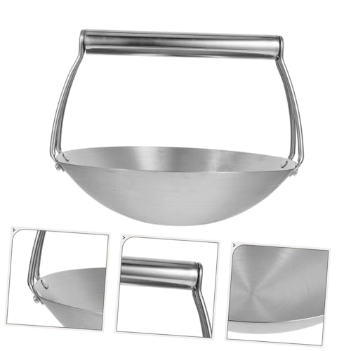 Wok de acero inoxidable para cocción y freído miniatura 6