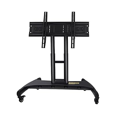 UWYTGF Mobile Tv Mount Stand,Low Height Monitor Cart for 32-75 Inch Screen,Height Adjustable,0-90°Adjustable Viewing Angle