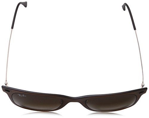 Óculos de sol Ray-Ban RB4210 Wayfare Light Ray Square, fosco, Matte Dark Brown/Gradient Brown, 50 mm