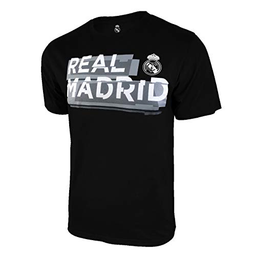 Icon Sports Men Compatible with Real Madrid Officially Licensed Soccer T-Shirt Cotton Tee -03 Small