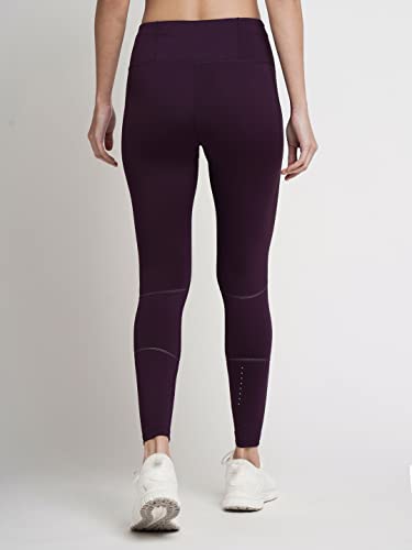 Image of CULT Women's Solid Polyester 4-Way Stretch, AbsoluteFit Training Tights, Moisture-Wicking, Leggings for Sports, Gym, Active Wear