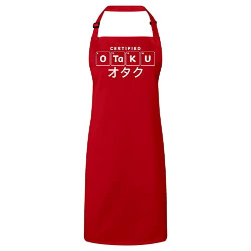Tablier cuisine rouge pour cuisiner sans tache vos plats manga