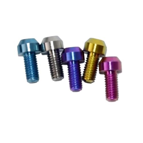 1個入りボルト M4 M5 M6 M8 インナートルクスキャップヘッド カラフルチタンボルト ネジ 自転車モーター改造用 ドロップシッピング(Rainbow,X 25MM_M4 1PC)