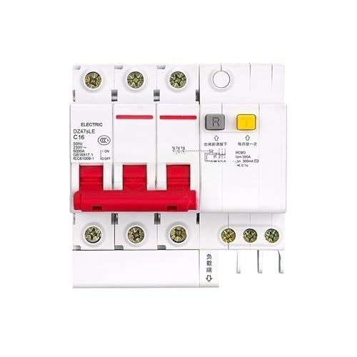 Disjoncteur fuite DZ47sLE 3P C 25A 300mA pour stopper les pannes électriques triphasées