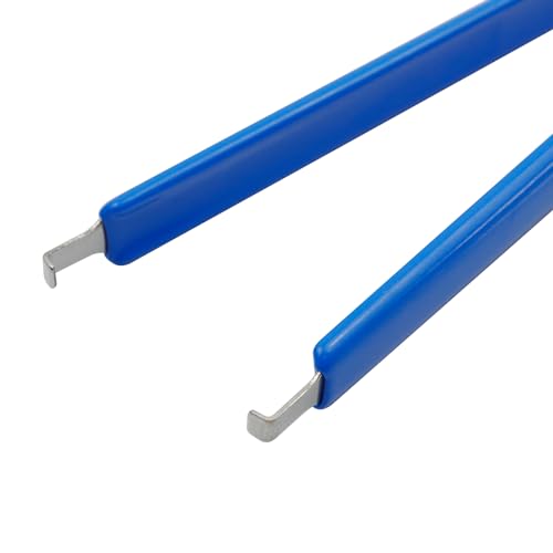 Image of Woogim 4PCS Stainless Steel IC Insulated Extractor Tool IC Chip Puller Extractor Removal Tool for Soldering Extraction Tools with Insulated PVC Handle 105mm Blue Orange Yellow Purple