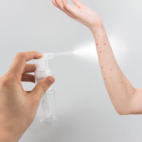 Image of 2 Pcs Glitter Duster Sprayer, Clear Craft Glitter Spray Bottle, Multi-Purpose Empty Plastic Spray Bottle Portable 35ml Bottle for Craft Scrapbooking Card Making