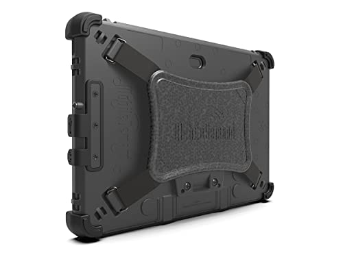 Mobiledemand Ultra Rugged Case For Samsung Galaxy Tab Active Pro And Tab Active4 Pro – Briefcase Handle, Back Hand Strap – Port Cover – Shock Absorbing Rubber Bumpers, Fully Protective Case – Black #TOP4