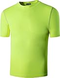 Sportides Boy's Quick Dry Active Sport Short Sleeve Breathable Compression Shirt Tee Tshirt T-Shirt