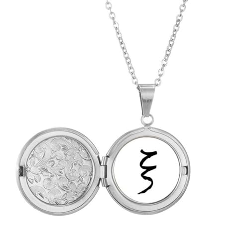 Bijoux cadeau d'anniversaire : collier médaillon alphabet grec xi