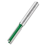 Trend CraftPro Straight Two Flute Router Cutter Bit, 1/4 Inch Shank, 6.3mm Cut Diameter & 25.4mm Cut Length, Tungsten Carbide Tipped, C008X1/4TC