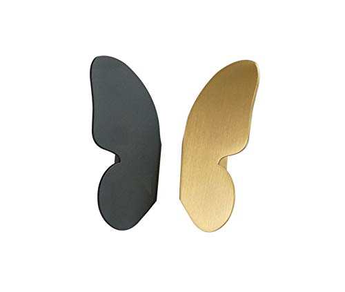 Annakideya Pack of 1 Pair Creative Solid Brass Black Butterfly knobs Decorative Butterfly Handles for Door Wardrobe Cabinet shoebox - Image 3