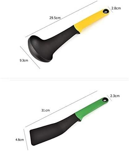 Küchenhelfer Set Silikon-Kochutensilien-Set mit Halter-Küchenutensilien Antihaft-Pfanne Hitzebeständiges Nylon-Silikon-Backset Hygienisch