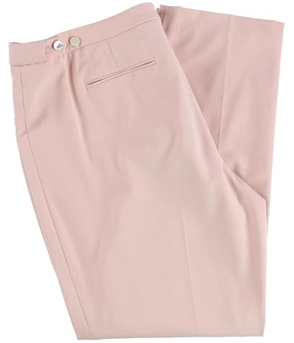 Calvin Klein Womens Mid Rise Tapered Leg Straight Leg Pants Pink 44