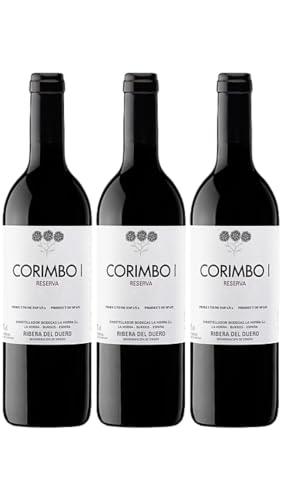 Pack 3 botellas Corimbo I – Ribera del Duero D.O. – 100% Tempranillo de viñas centenarias – Crianza 16 meses en roble francés y americano