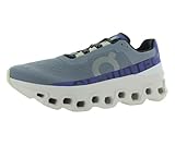 On Men's Cloudmonster Sneakers, Mist/Blueberry, 12