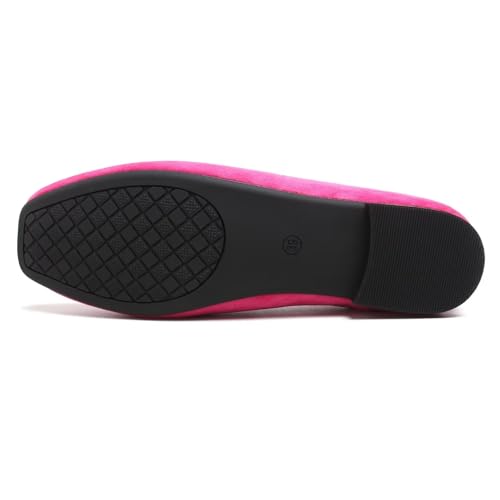 Image of Dear Time Women's Closed Toe Flats Shoes Comfortable Office Slip-on Casual Loafer Flats