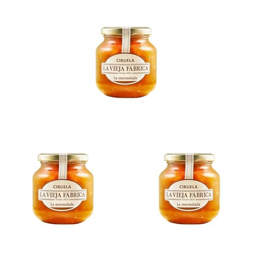La Vieja Fábrica | Mermelada de ciruela TRADICIONAL | 350g (Paquete de 3)