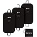 Produktbild NENI Kleidersack 3er Set inkl. Schuhbeutel - Premium Kleiderhülle mit Sichtfenster für Anzug, Kleid und Hemden - Atmungsaktive Business Reise Anzugtasche mit Reißverschluss in 100 x 60 cm