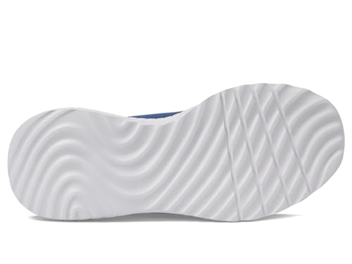 SKECHERS Men's Hands Free Slip-ins Bobs Squad Chaos-Solid Tour Sneaker, Navy Multi, 8 Wide