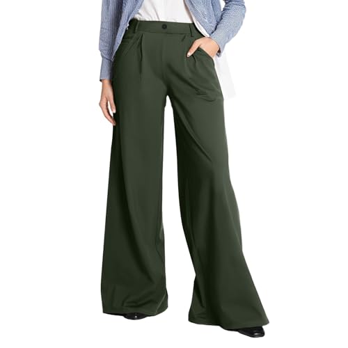 Wide Leg Pants for Women Dress Pant High Waisted Work Pants Trousers Business Casual Outfits 2025