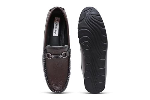 Image of Heels County Faux Leather Loafers Shoes for Men