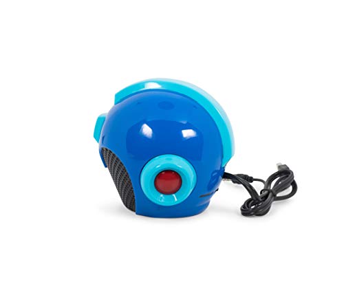 Rockman Mega Man Helmet Themed Usb Powered Solid Wired Multimedia Portable Speaker For Pc, Monitor, Desktop, Laptop, Gaming Smartphone, Tablet, Ipod, Projector, Tv & More - 3.5Mm Audio Jack Aux Cord #TOP1