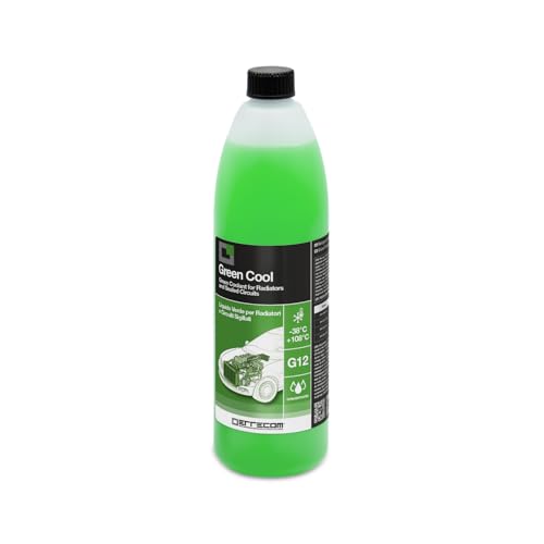 ERRECOM Green Cool, Líquido Verde Concentrado para Radiadores, Anticongelante G12 con Paquete inhibidor de Base orgánica Oat, 1 Litro