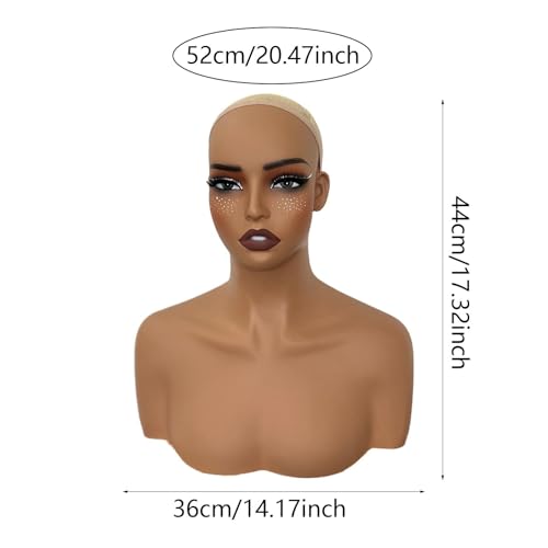 Cabeza de maniquí ligera y portátil para peinar pelucas de forma profesional 2