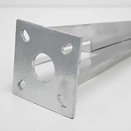 NIEDERBERG METALL Estaca de metal galvanizado de forma piramidal aprox 50cm de largo | ideal para clavar y asegurar en el...