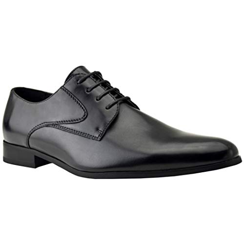 ClassyDude - Zapatos de Cordones para Hombre, Color Negro, Talla 42.5
