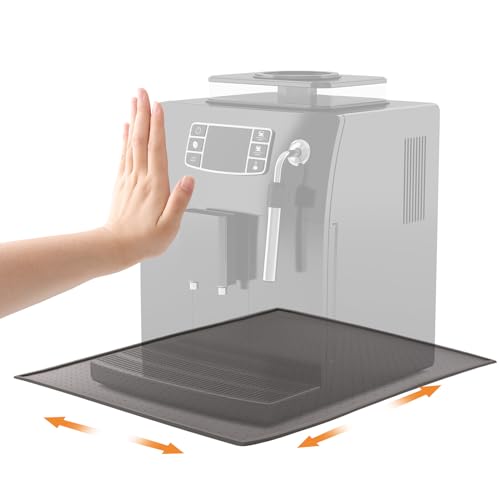 Unterlage Kaffeemaschine, 48 x 30 Silikonmatte Kaffeemaschine, Anti-Rutsch Wasserdicht unterlage kaffeevollautomat kompa...
