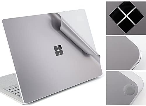 Image of XSKN Pure Color Full Body Bubble Free Computer Vinyl Decal Sticker for Microsoft Surface Laptop 1 2 3 4 5 Model Computer (Surface Laptop 1&2 13.5 inch, Space Gray)