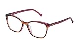 Loewe Unisex Adults’ VLWA07M5306DB Optical Frames, Multicolour (Brown/Pink/Streaked Orange), 55