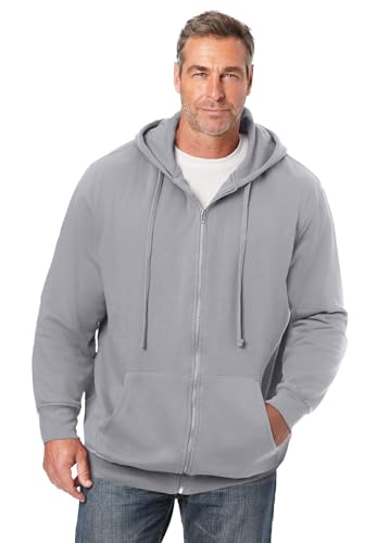 Image of KingSize Men's Big & Tall Fleece Zip-front Hoodie Jacket
