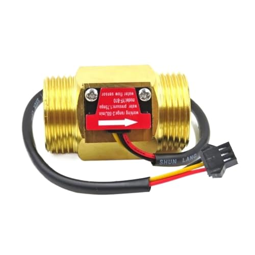 Flow Sensor Meter Digital Pipeline Water Flow Water Flow Sensor 0.5 Inch DC 5-15V Water Flow Sensor Sensor Switch Flow Meter DN25 Brass Water Meter Industrial Flow Meter