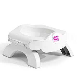 OKBABY Roady – Opvouwbaar wc-potje en toiletverkleiner, om onderweg te gebruiken – wit