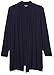 Amazon Essentials Women's Long-Sleeve Open-Front Cardigan, Navy, X-Small