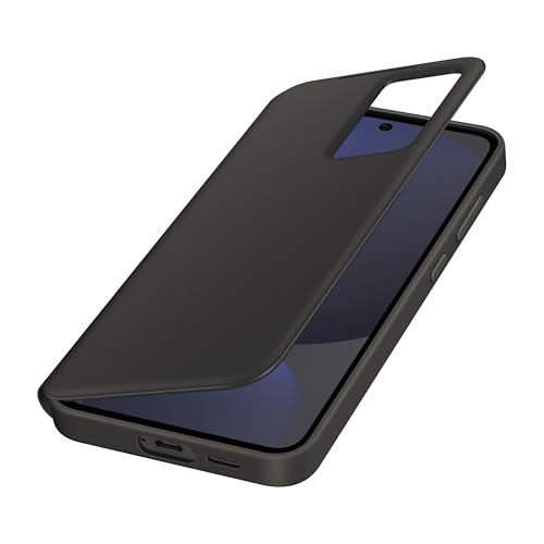 Image of SAMSUNG Galaxy S24 FE Wallet Phone Case Black | Protective Cover, Smart Small Screen View, Finger Tap Control, Slim Design, Card Holder Pocket, US Version