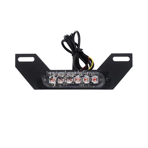 Feu arrière de moto auxiliaire LED pour éclairage plaque et feu de stop de freinage