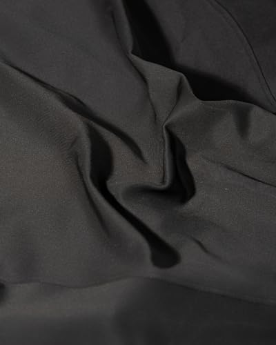 SIXDO G-Black Short Sleeves Woven Flared Dress, Chic and Versatile for Party and Wedding Guest Events M — view 6